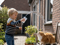 Jongen besproeit kat met water: wat de buurvrouw daarna doet, zet de hele straat op stelten